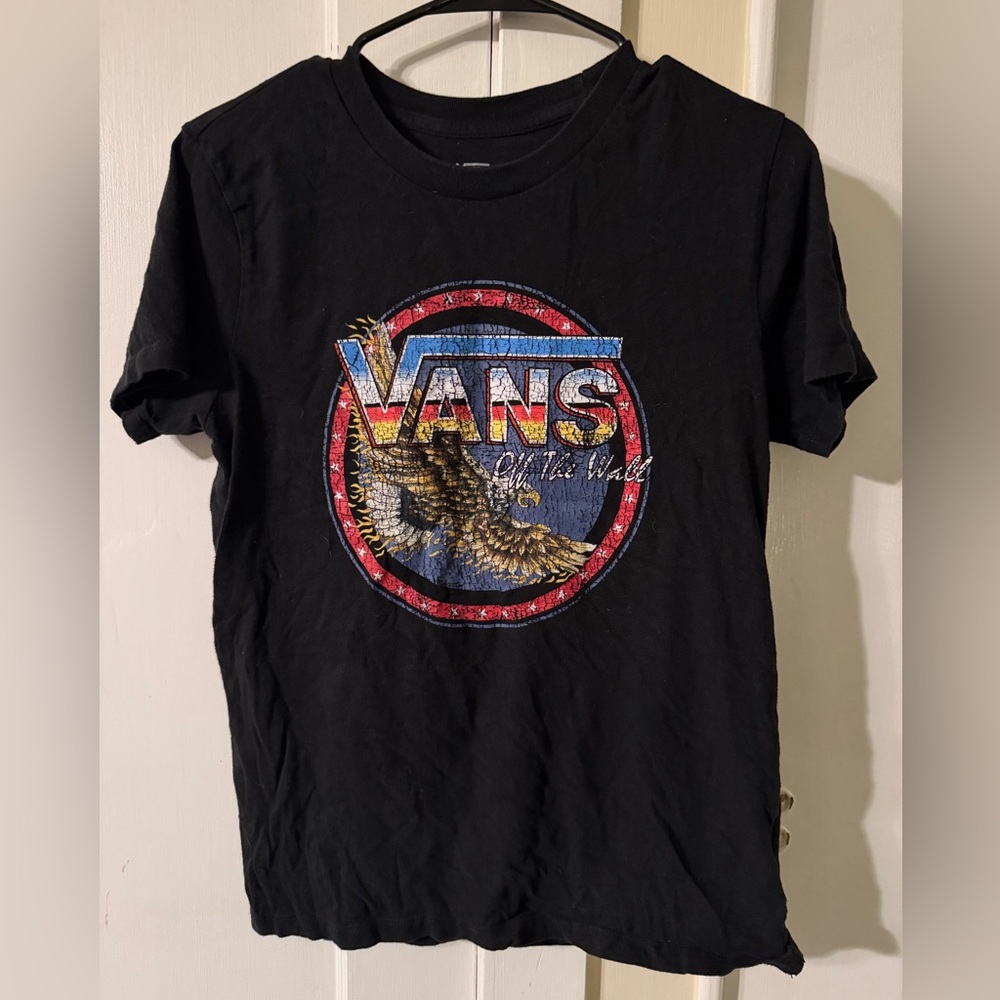 Women’s Vans Black Graphic Tee with Eagle Design